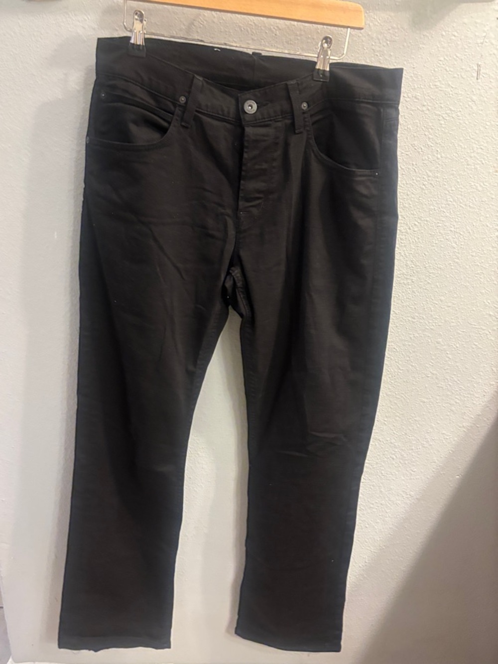 Hudson Jeans Men's Straight Black Jeans